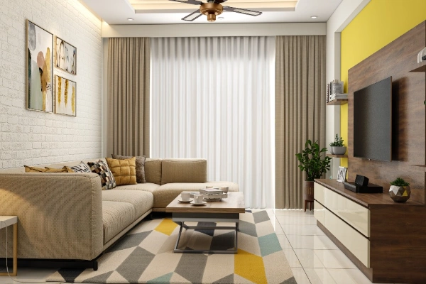 An elegant and sophisticated Living room set up for mature sensibilities