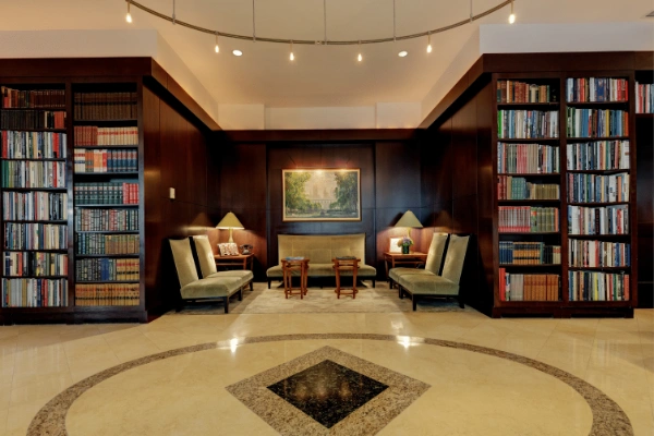 This living Room is a book-lover's paradise